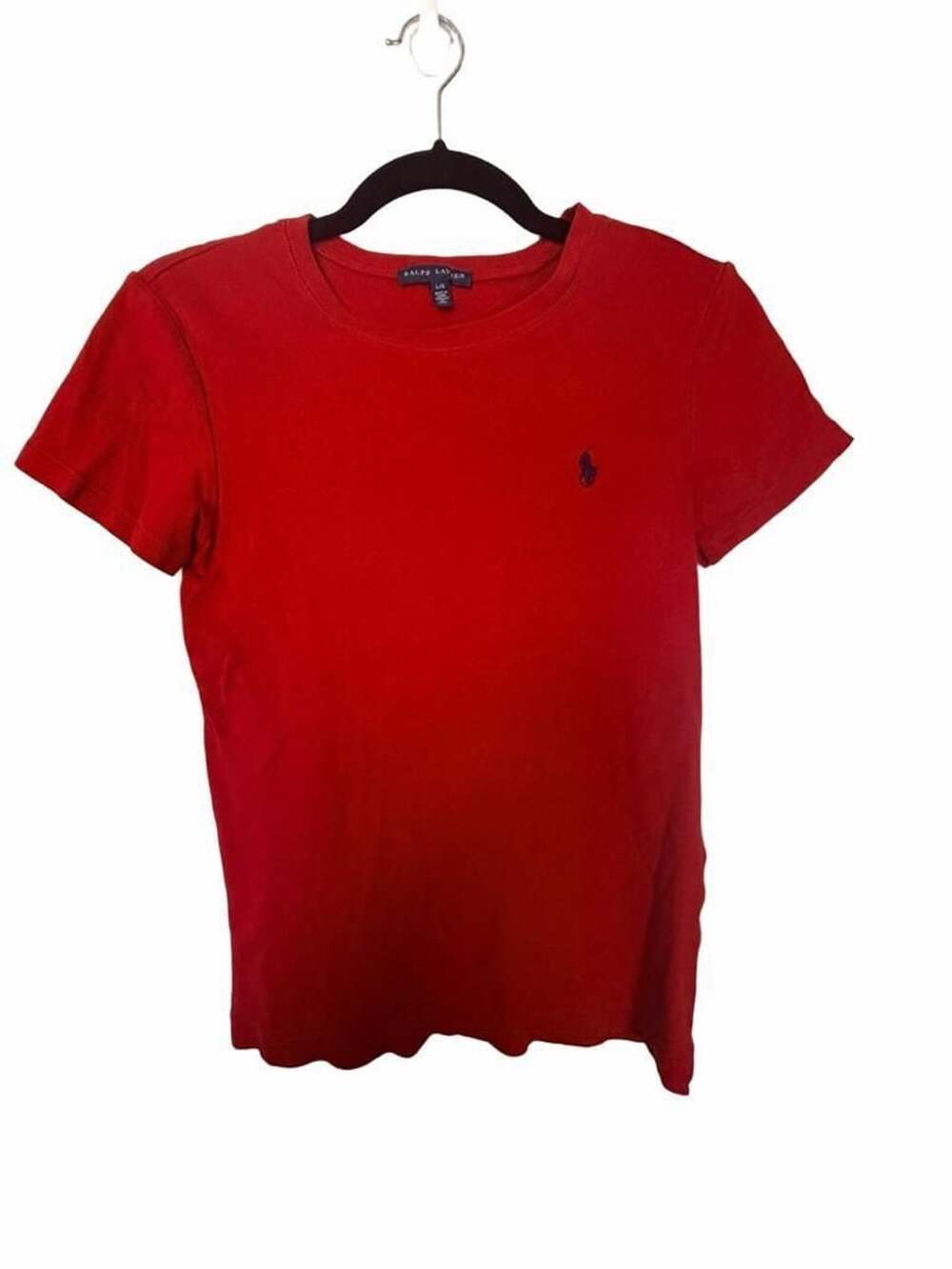 Polo Ralph Lauren Red Cotton Short Sleeve Crewneck T-Shirt Size Large_183